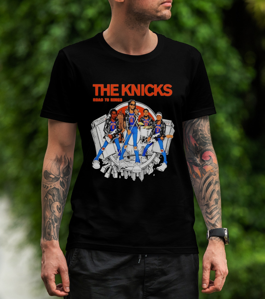 THE KNICKS Players Rock Road To Rings New York Knicks T-Shirt