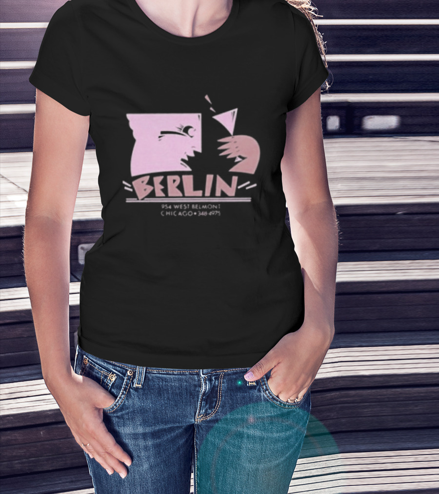 Night Gallery Berlin Club Art Pink Brush T-Shirt