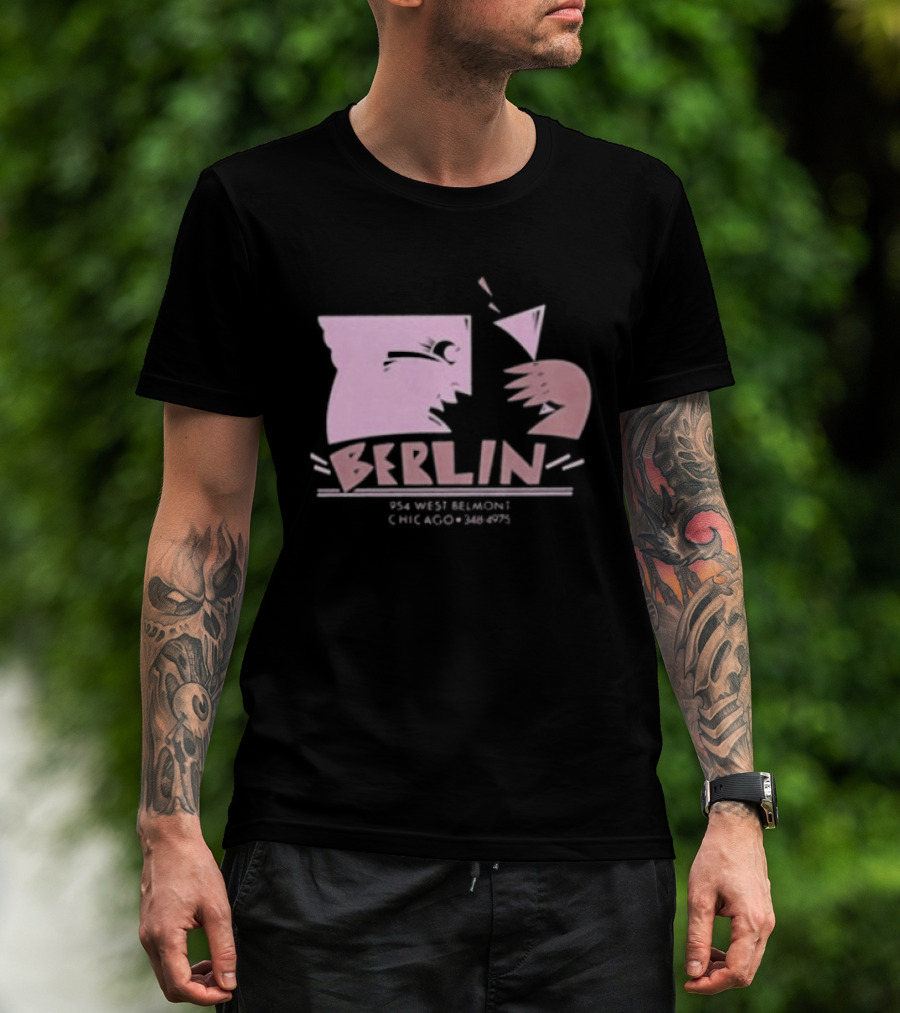 Night Gallery Berlin Club Art Pink Brush T-Shirt