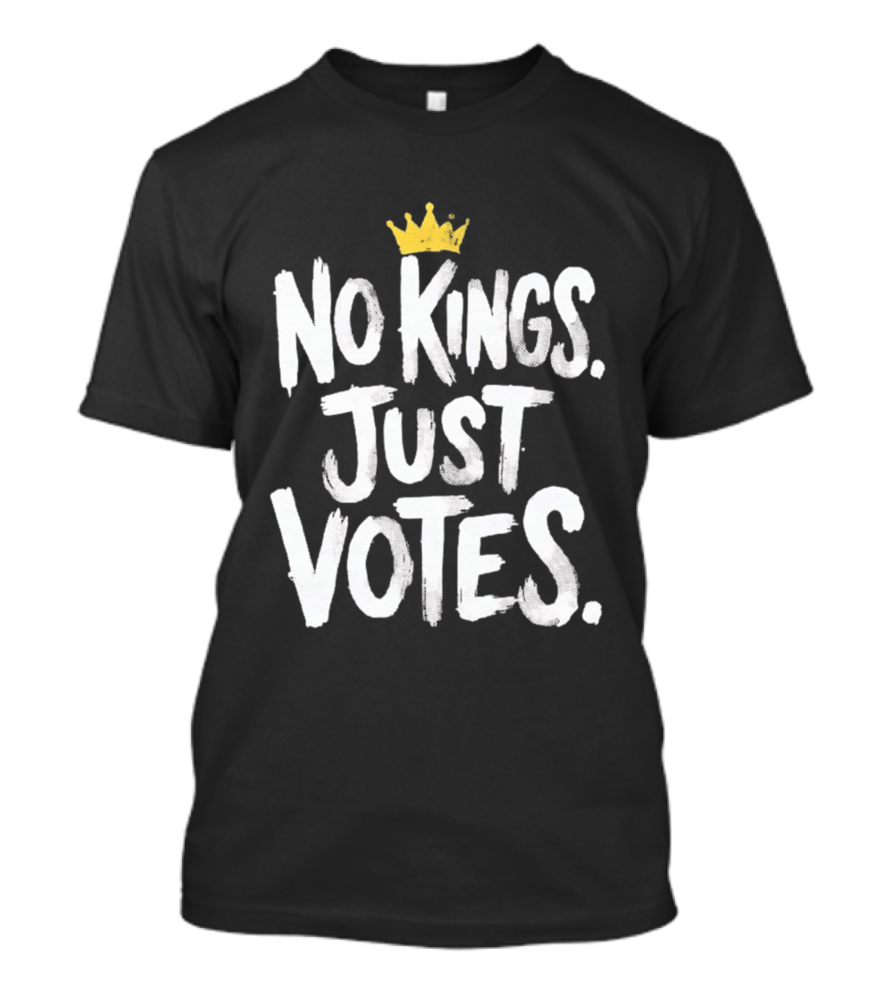 No Kings Just Votes Crown Symbol Politics Empowerment T-Shirt