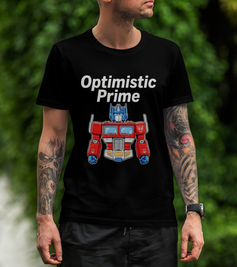 Optimistic Prime Transformers Iconic Robot T-Shirt