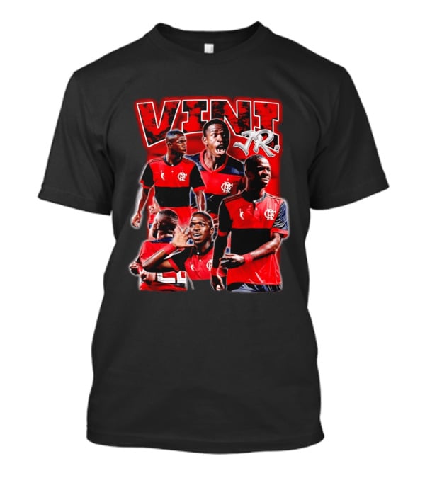 Vini Jr Flamengo Vinicius Junior Collage T-Shirt