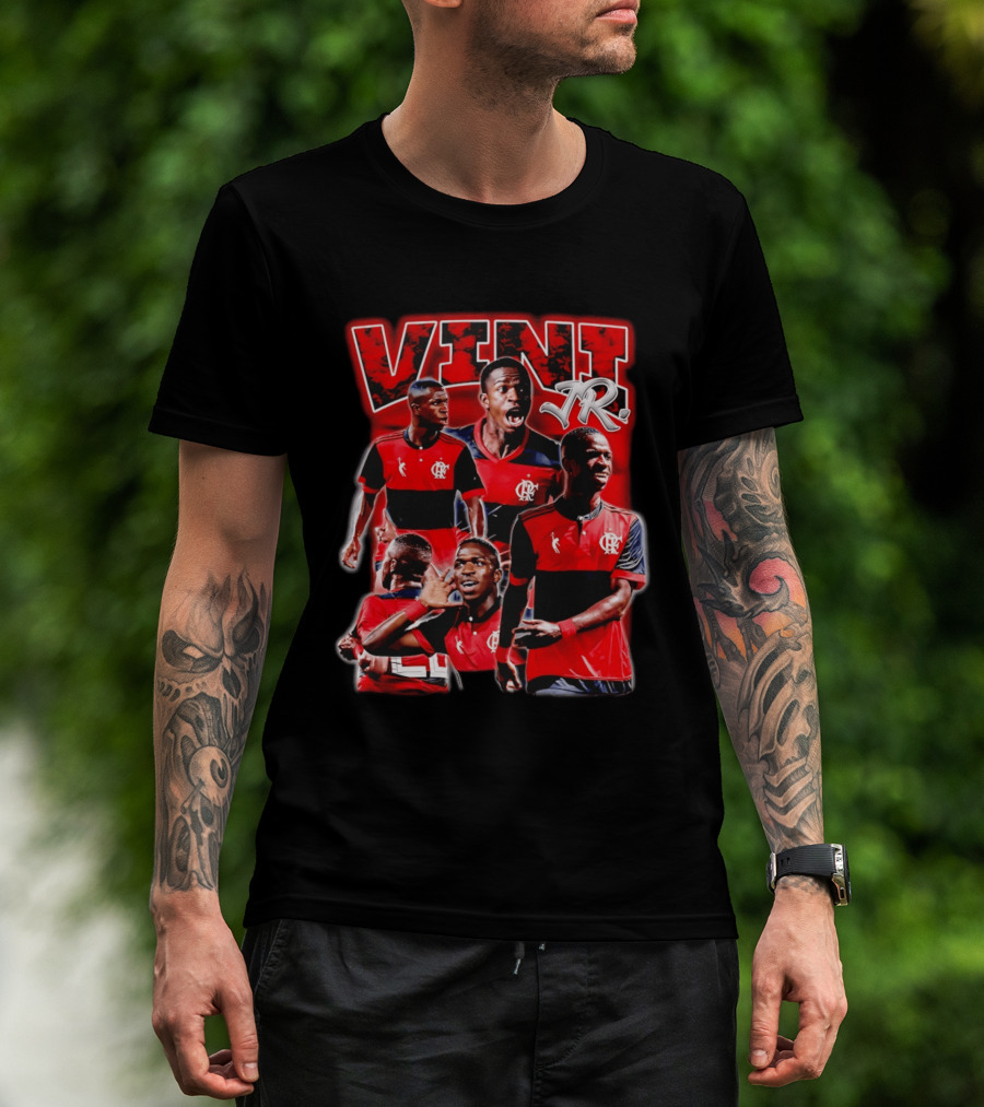 Vini Jr Flamengo Vinicius Junior Collage T-Shirt