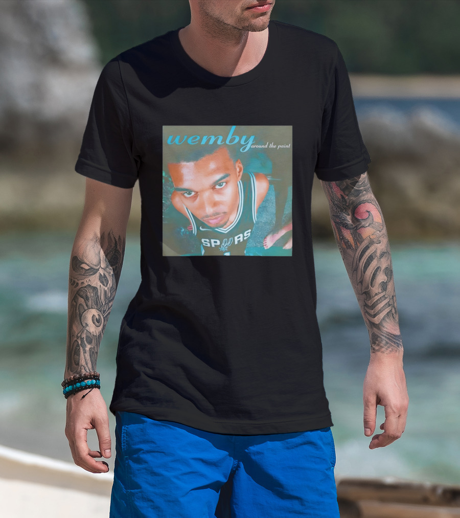 Wemby Around The Paint Victor Wembanyama San Antonio Spurs Basketball Fiesta 2026 T-Shirt