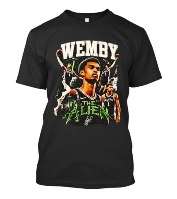 Wemby Victor Wembanyama The Alien San Antonio Spurs NBA Basketball T-Shirt