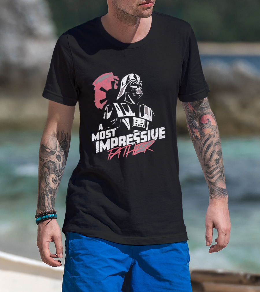 A Most Impressive Father Star Wars Darth Vader Iconic Pose T-Shirt