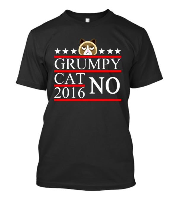 Grumpy Cat NO 2016 Five Stars T-Shirt