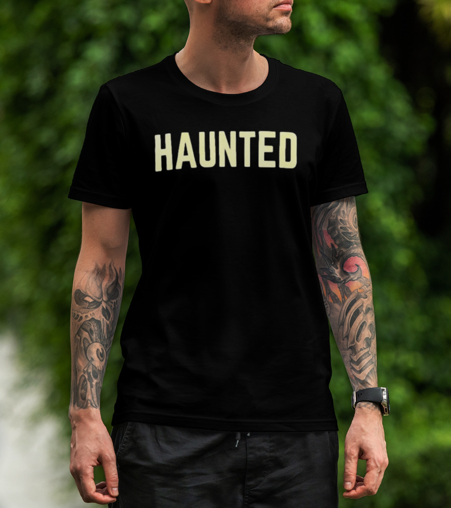 Haunted Summer Vintage Glow Font T-Shirt