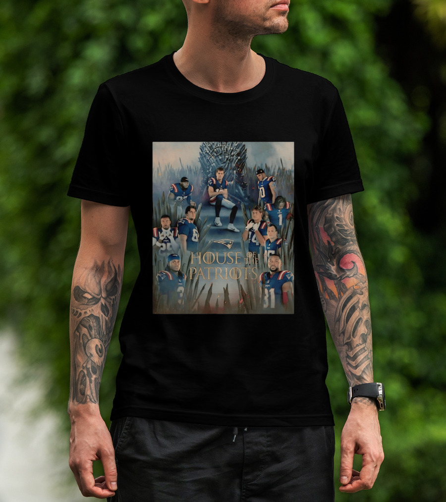 New England Patriots House Of The Dragon Crossover House Of The Patriots T-Shirt