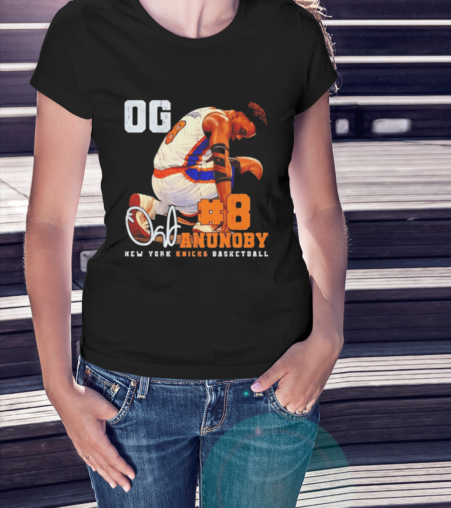 OG Anunoby Number 8 New York Knicks Basketball T-Shirt