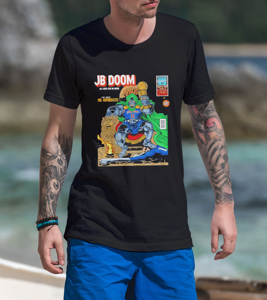 JB Doom New York Knicks 2026 NBA Champs The Death Of Mr. Wembtastic T-Shirt