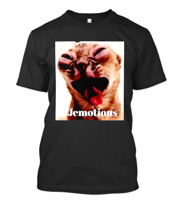 Jemotions Cat Funny Kitten Face Hilarious Expression T-Shirt