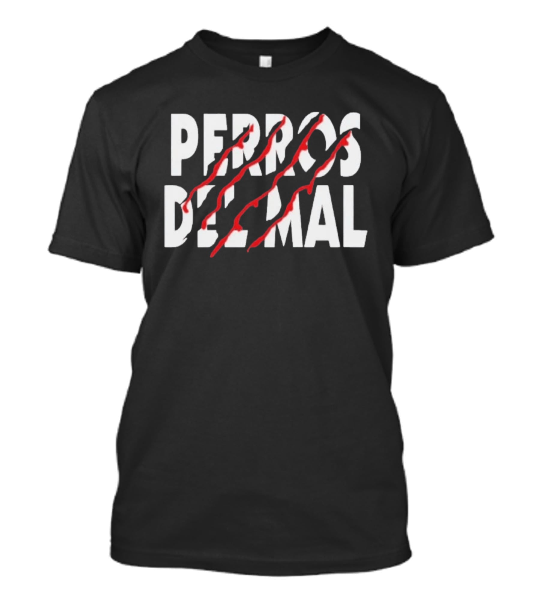 Perros Del Mal Scratch Red Claw Marks T-Shirt