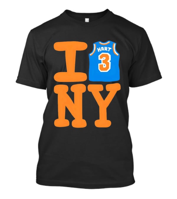 Josh Hart New York Knicks I Love NY 3 Basketball 2026 T-Shirt