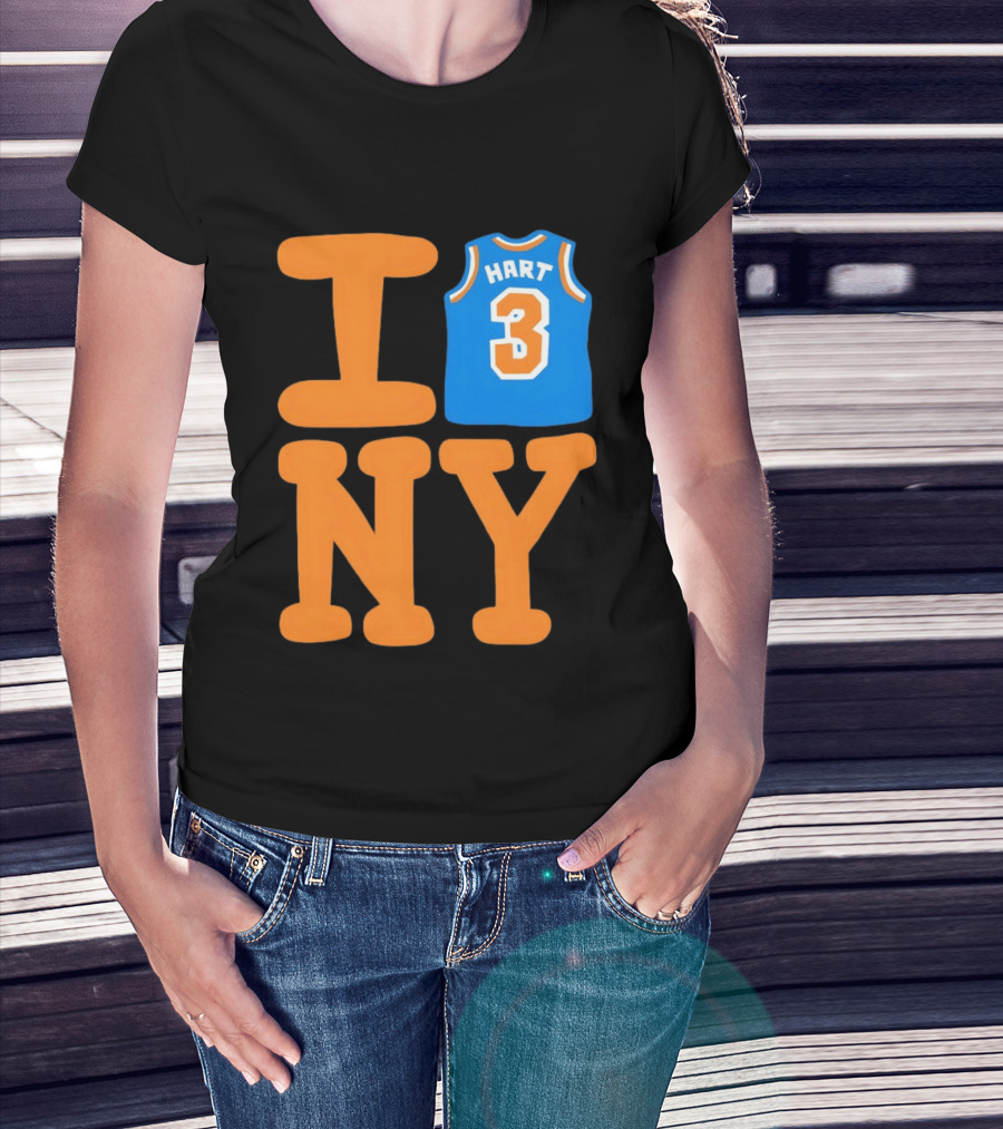 Josh Hart New York Knicks I Love NY 3 Basketball 2026 T-Shirt