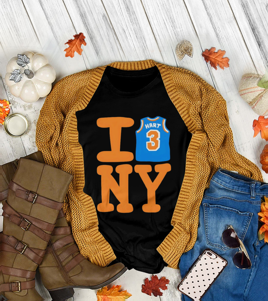 Josh Hart New York Knicks I Love NY 3 Basketball 2026 T-Shirt