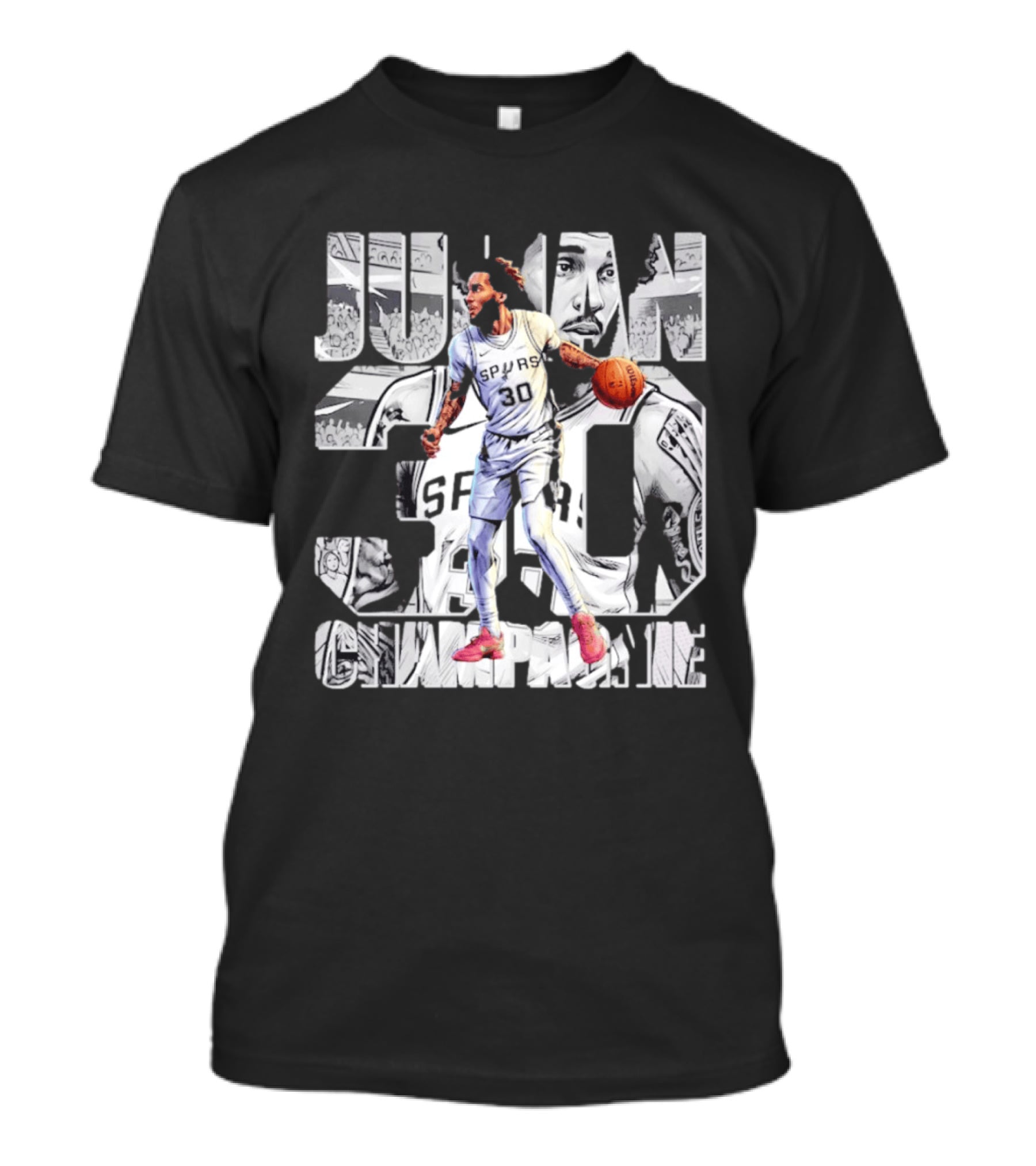 Julian Champagnie Spurs 30 Comic T-Shirt