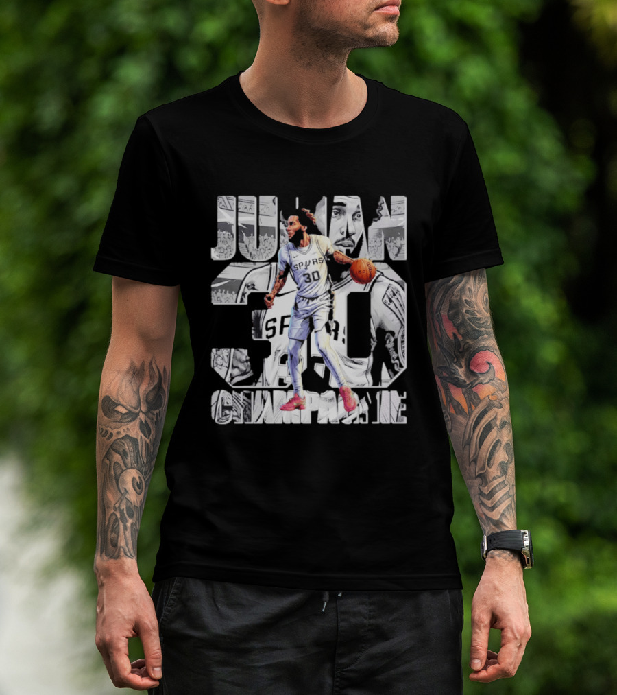 Julian Champagnie Spurs 30 Comic T-Shirt