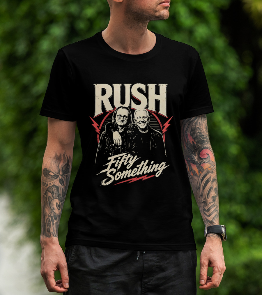 Rush Band Geddy Lee Alex Lifeson Fifty Something T-Shirt