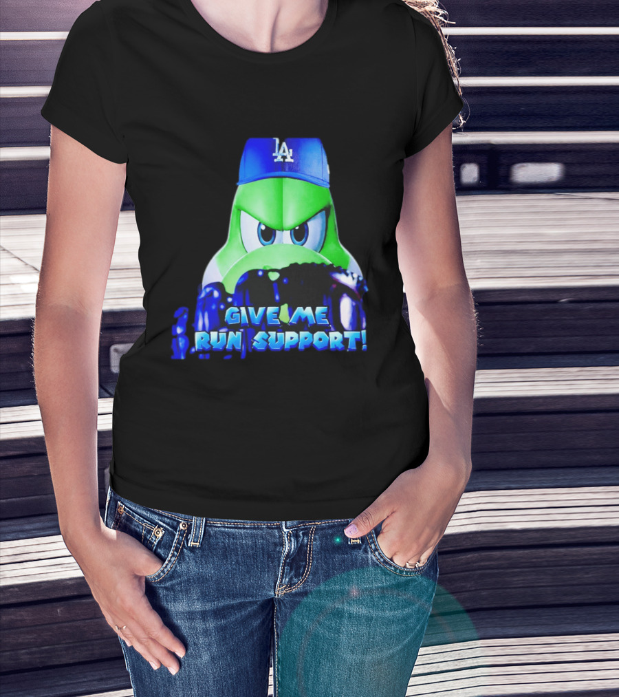 Los Angeles Dodgers Give Me Run Support Yoshi T-Shirt