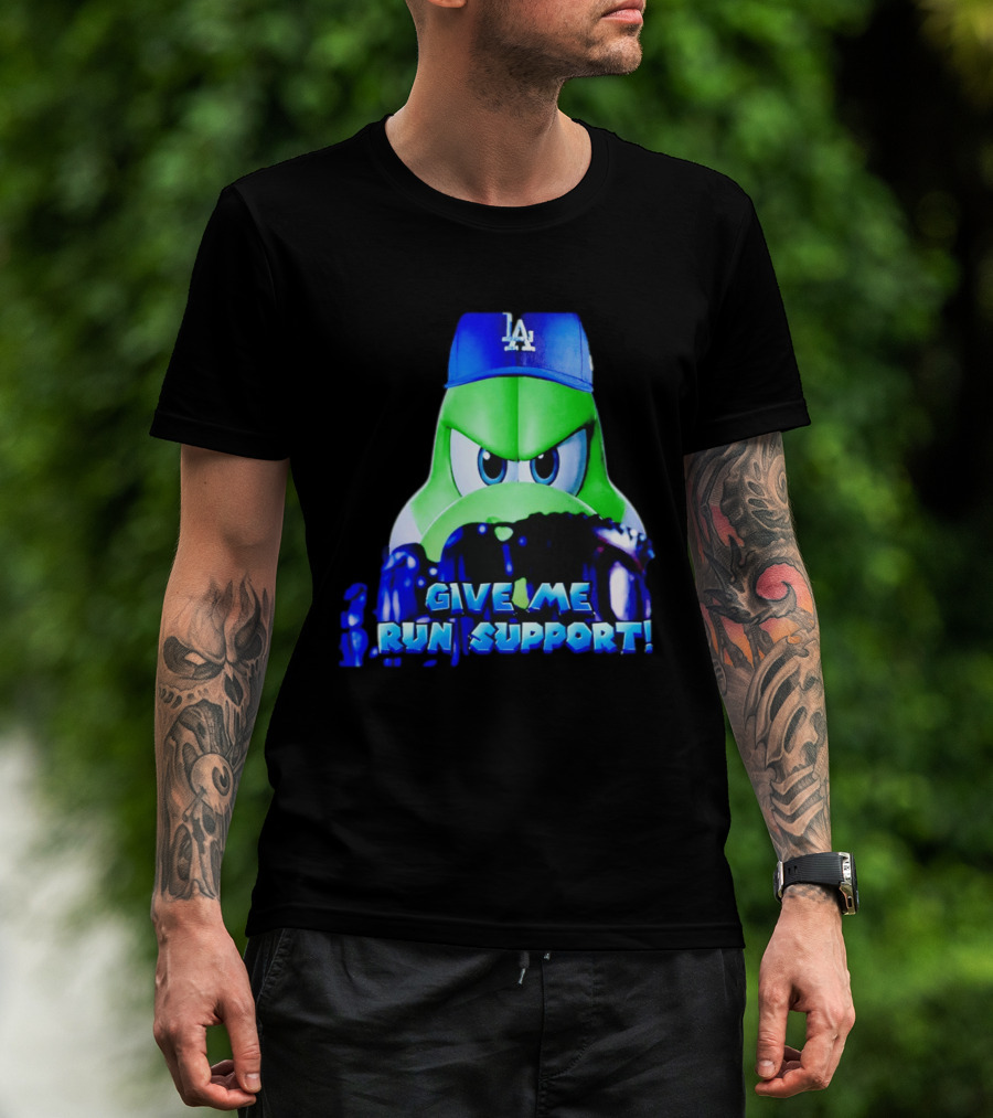 Los Angeles Dodgers Give Me Run Support Yoshi T-Shirt