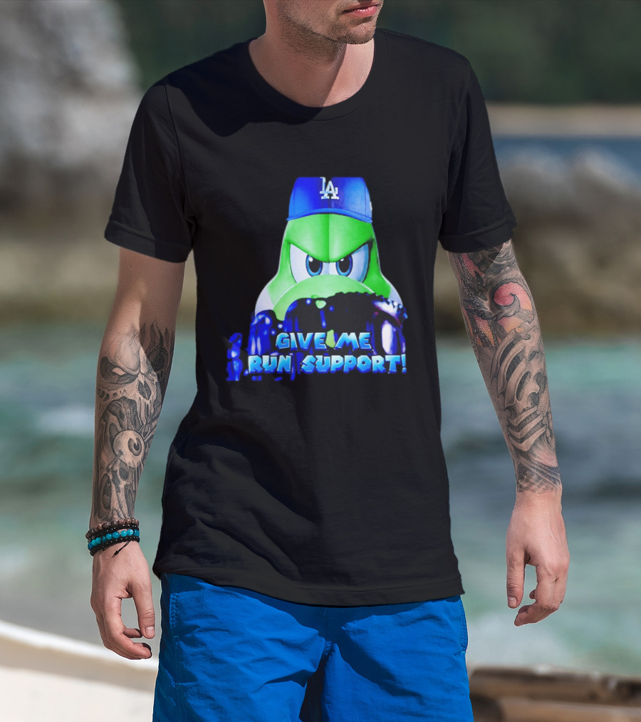 Los Angeles Dodgers Give Me Run Support Yoshi T-Shirt