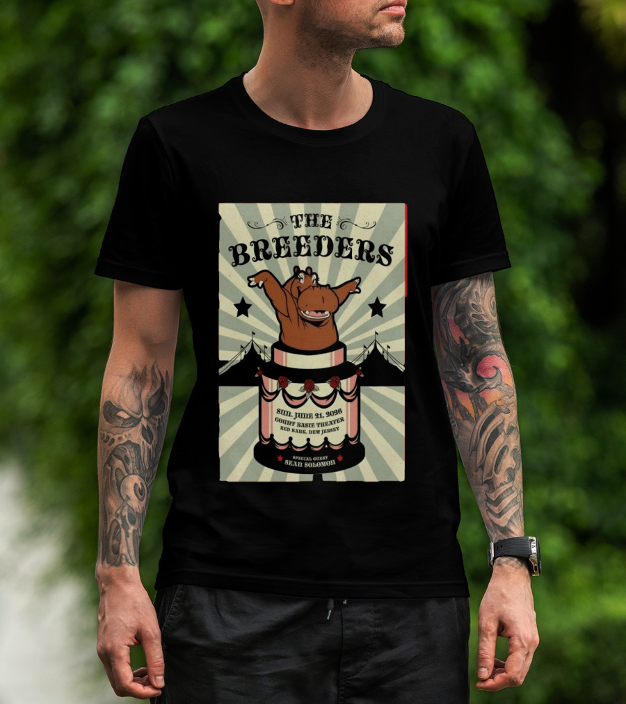 The Breeders Count Basie Theater Red Bank NJ June 21 2026 Sean Solomon T-Shirt