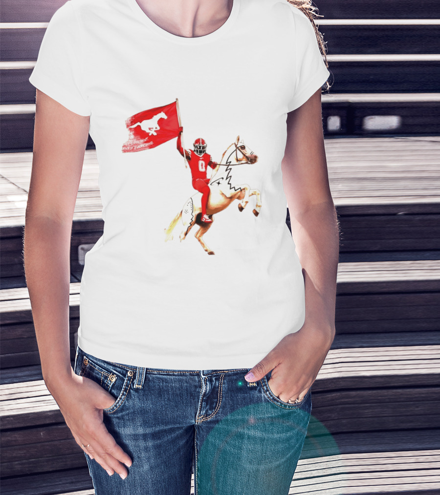 Calgary Stampeders Warhorse Adrian Greene Charity Flag Football T-Shirt