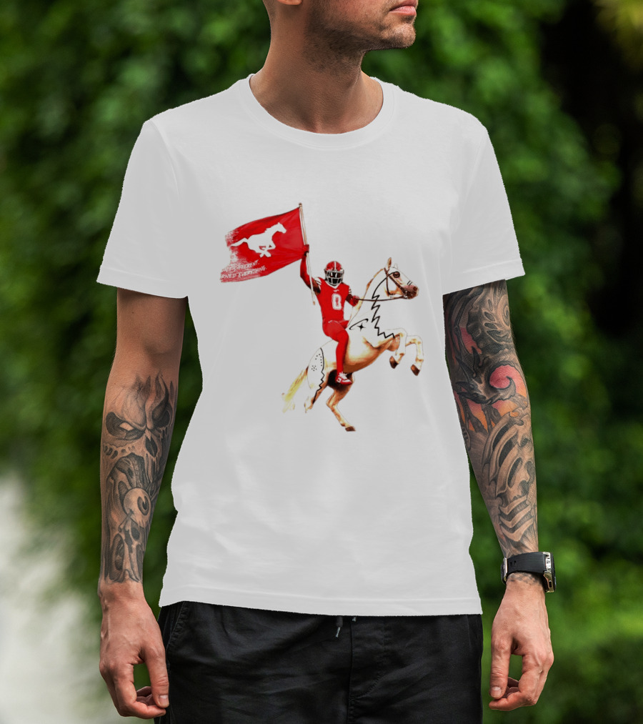 Calgary Stampeders Warhorse Adrian Greene Charity Flag Football T-Shirt