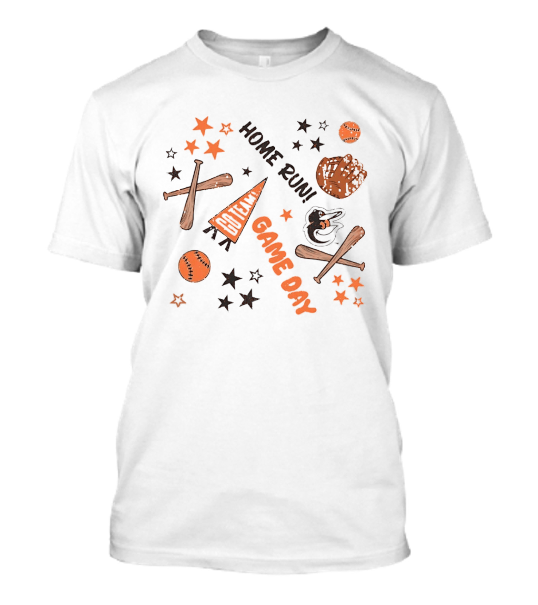 Baltimore Orioles Game Day Home Run MLB Baseball Celebration T-Shirt