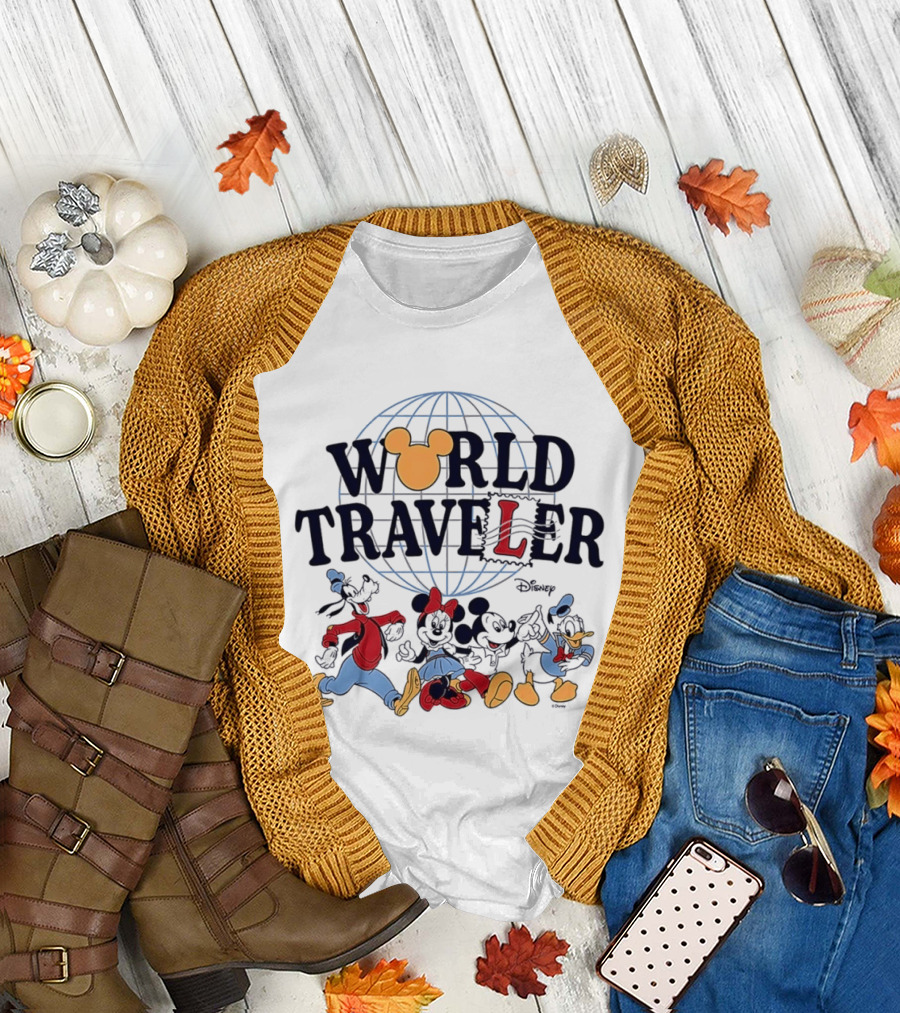 World Traveler Disney Mickey Mouse and Friends T-Shirt
