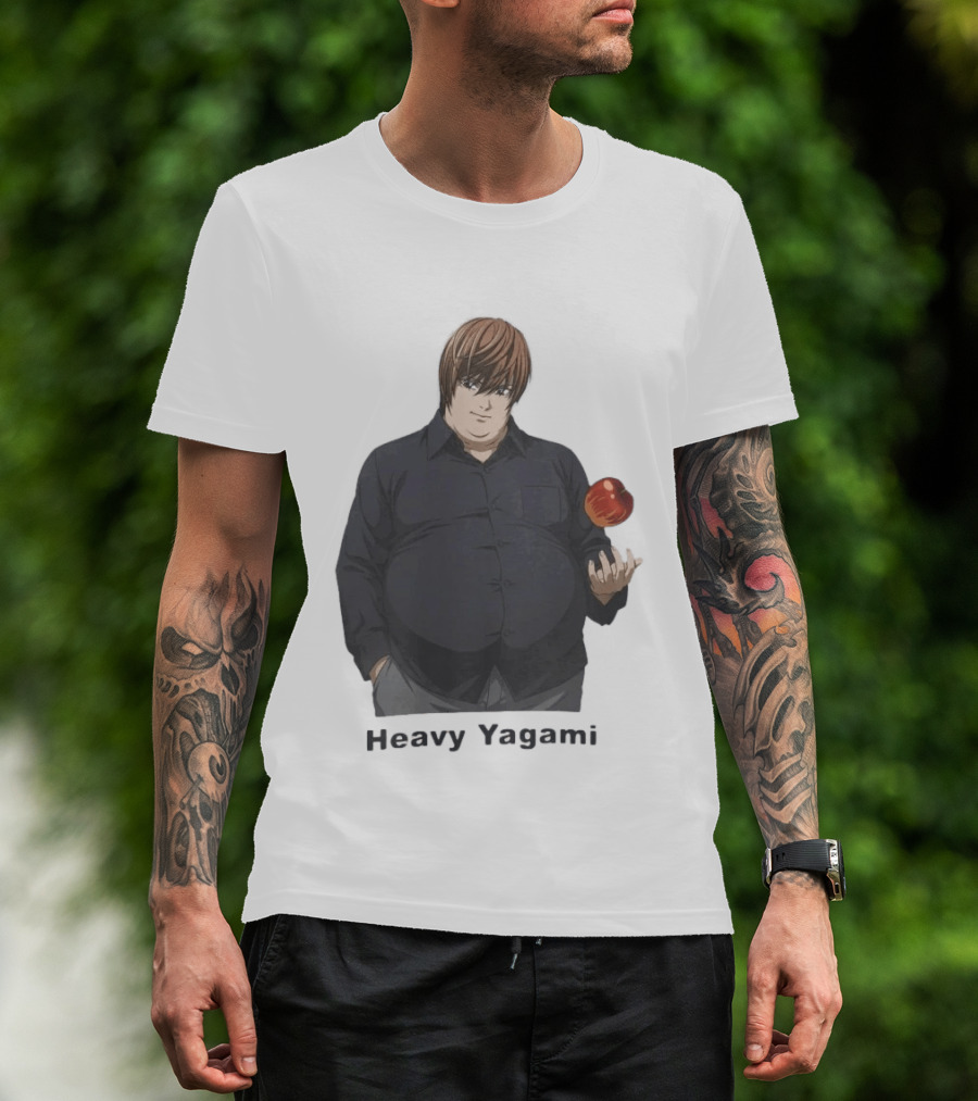 Heavy Yagami Light Death Note Apple T-Shirt