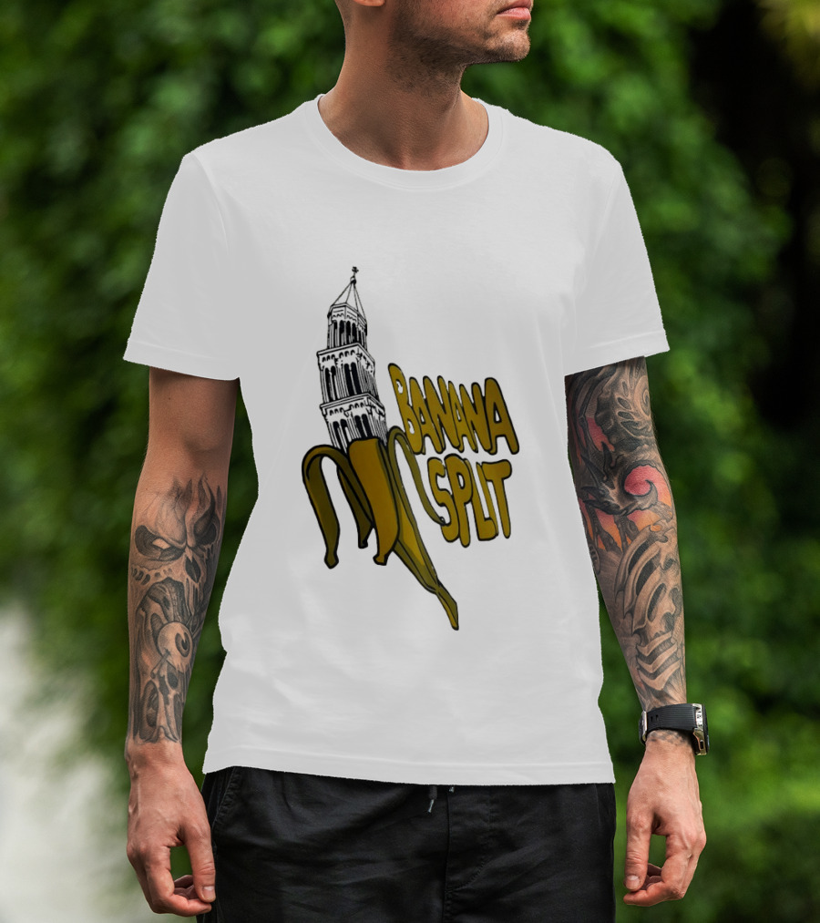 Split Diocese Bell Tower Banana Split Architecture T-Shirt