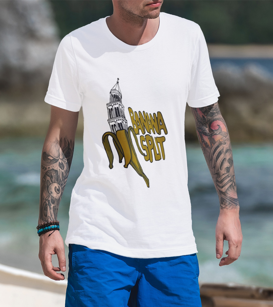 Split Diocese Bell Tower Banana Split Architecture T-Shirt