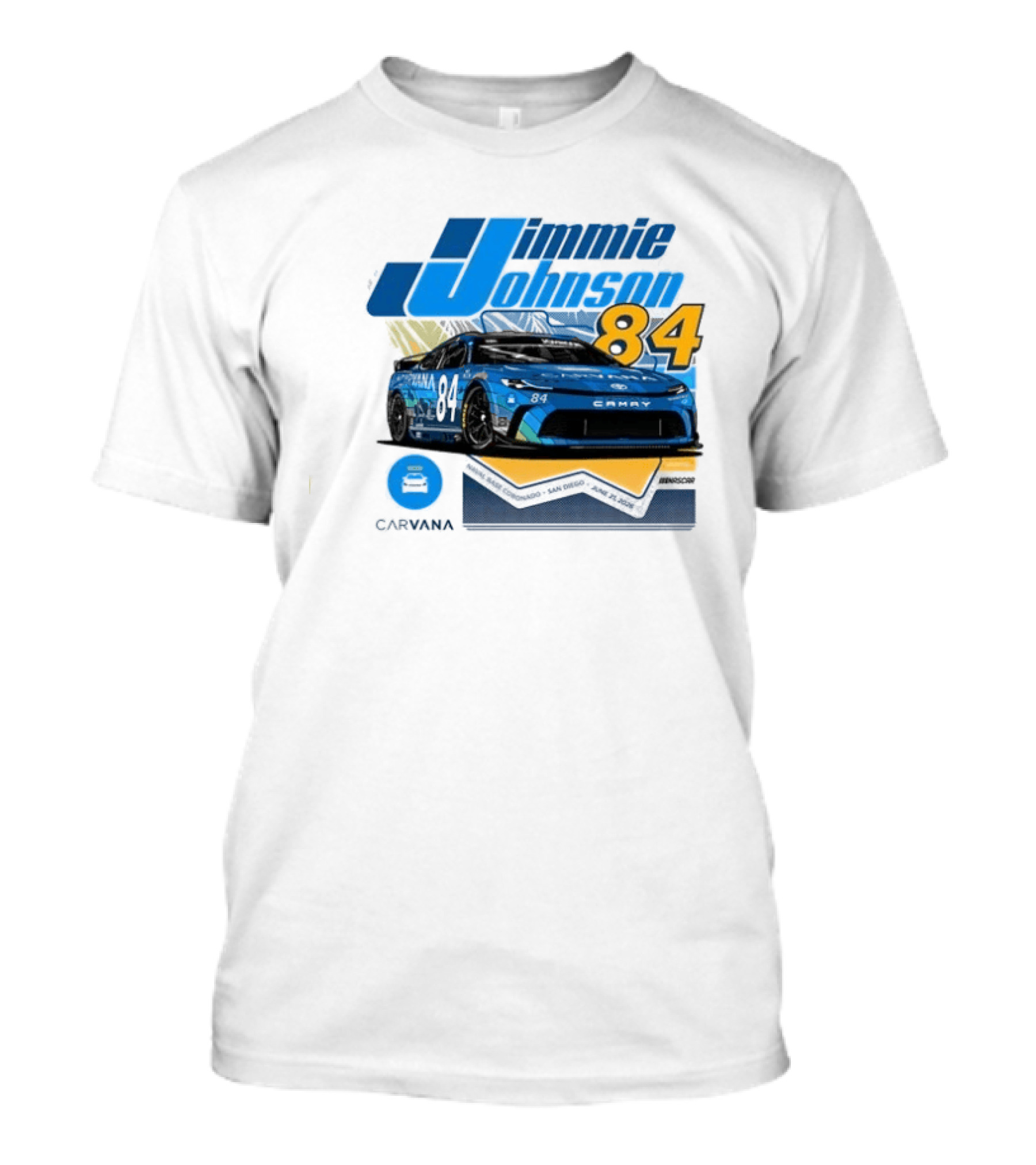 Jimmie Johnson 84 Carvana San Diego Paint Scheme 2026 T-Shirt