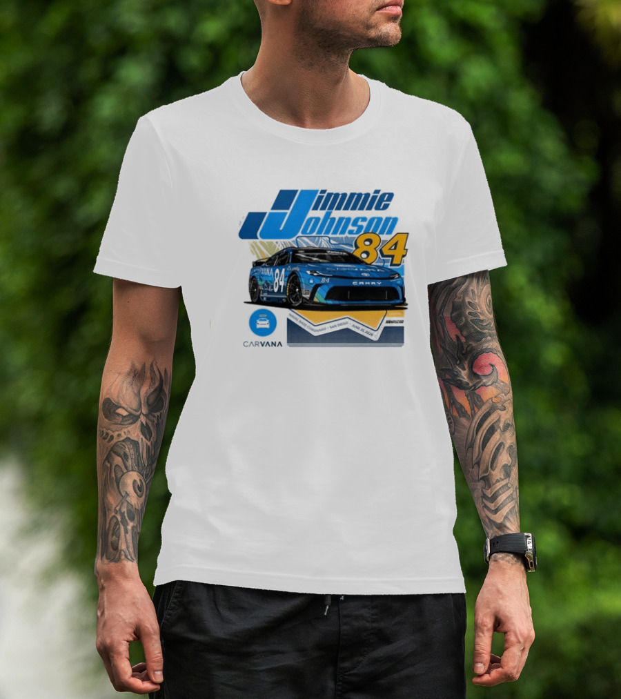 Jimmie Johnson 84 Carvana San Diego Paint Scheme 2026 T-Shirt