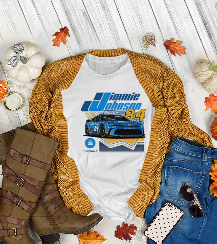 Jimmie Johnson 84 Carvana San Diego Paint Scheme 2026 T-Shirt