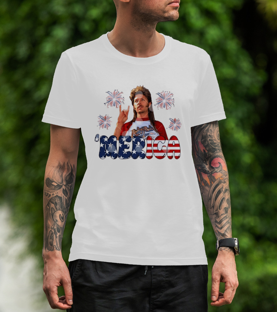 Joe Dirt 'Merica Fourth Of July Fireworks RockNRoll T-Shirt