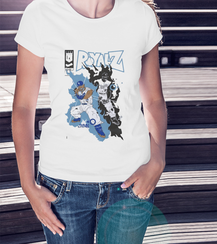Kansas City Royals Dragon Balls Anime Crossover 2026 Carlos Estevez T-Shirt