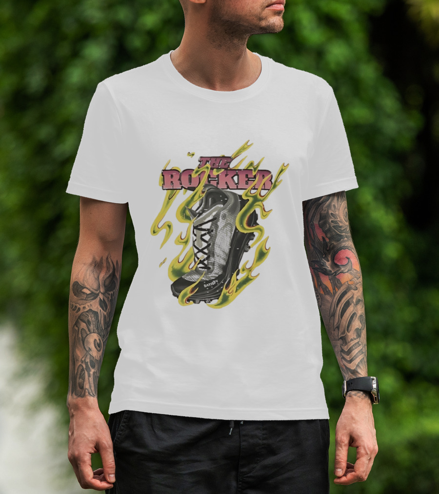 The Rocker Satisfy Running Original Trailblazer Flame Boot T-Shirt
