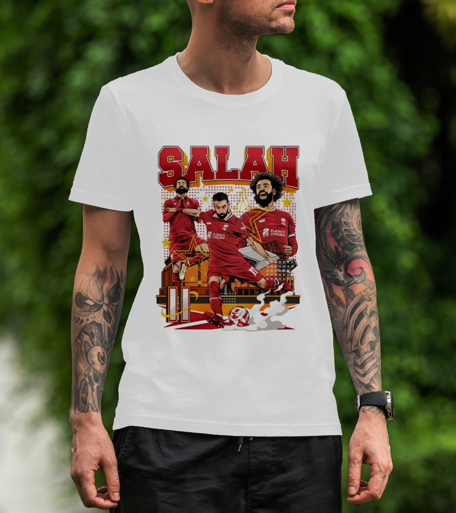 Mohamed Salah Liverpool FC Planet Euphoria Premier League T-Shirt