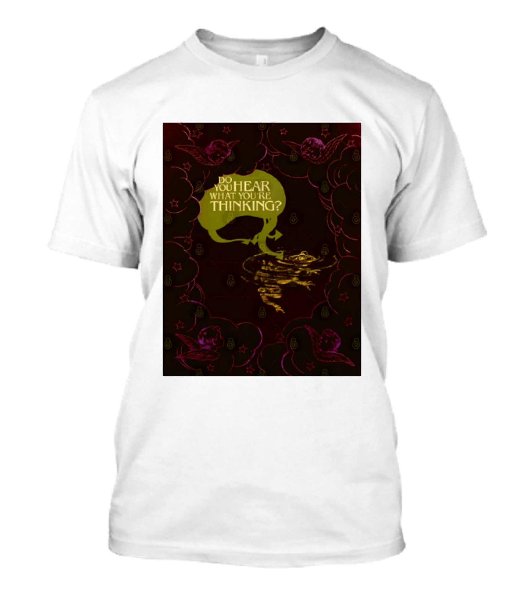 Cherub Angels Do You Hear What You're Thinking Celestial Reflection T-Shirt