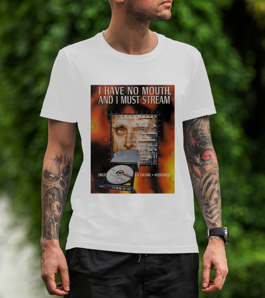 I Have No Mouth And I Must Stream Disc Drive Maze T-Shirt