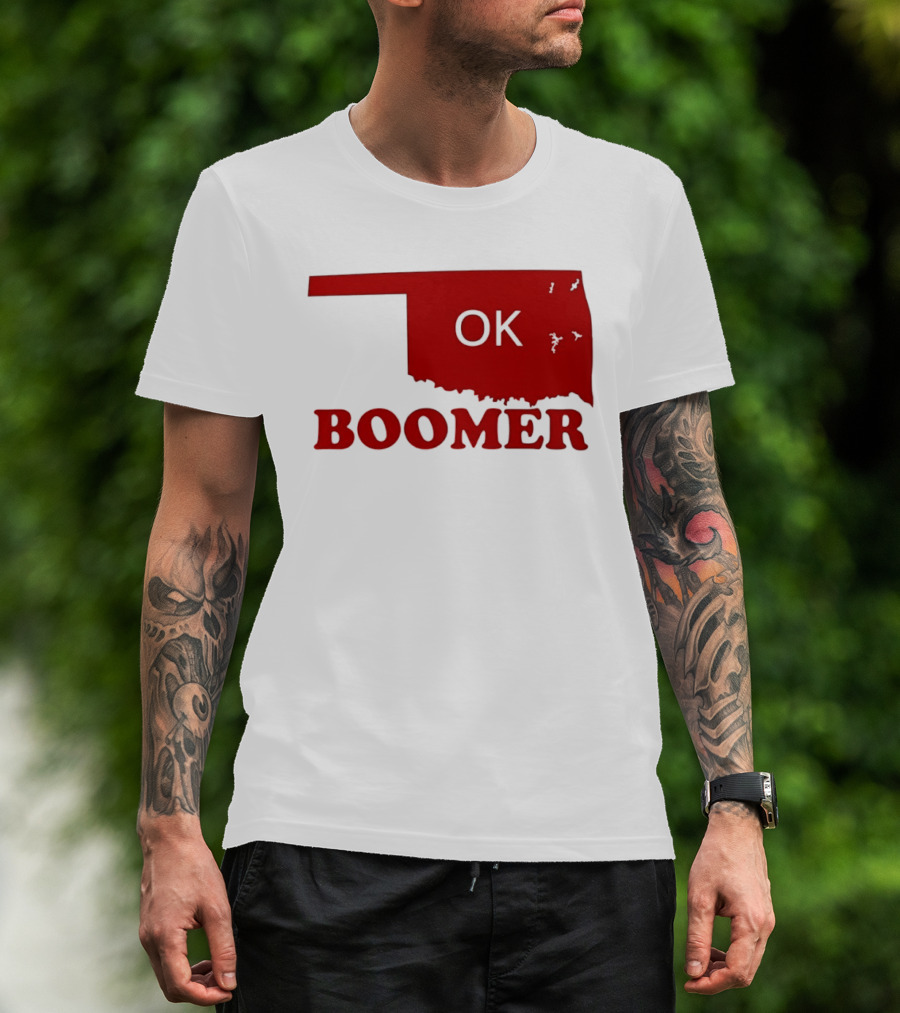 Oklahoma State OK Boomer Map T-Shirt