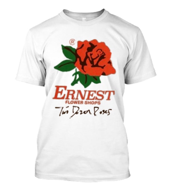Ernest Flower Shops Two Dozen Roses Rose T-Shirt