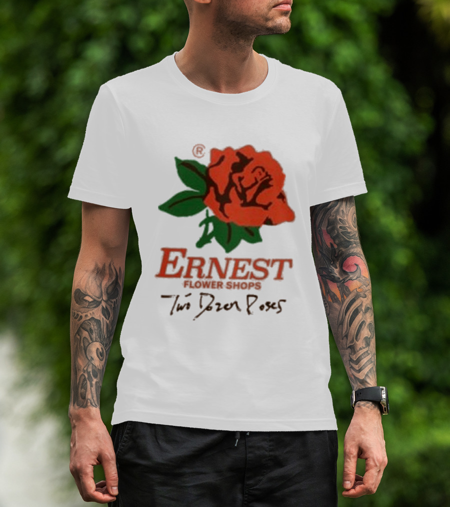 Ernest Flower Shops Two Dozen Roses Rose T-Shirt