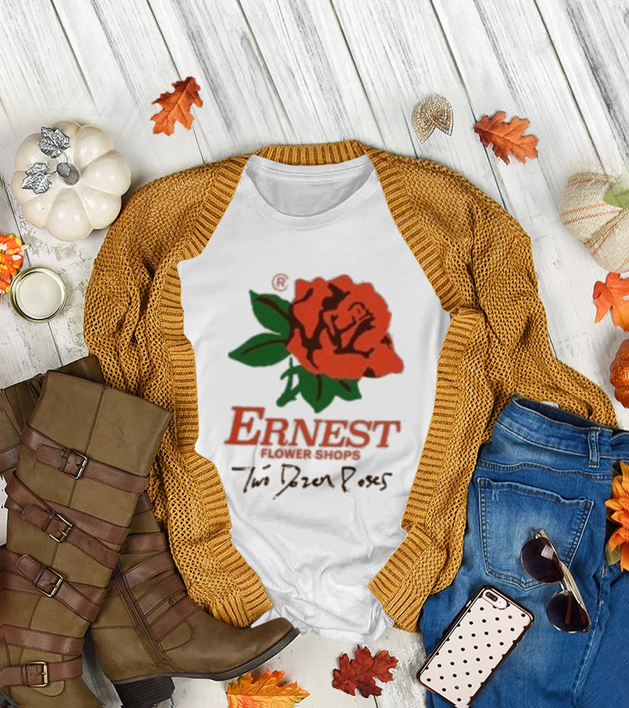 Ernest Flower Shops Two Dozen Roses Rose T-Shirt