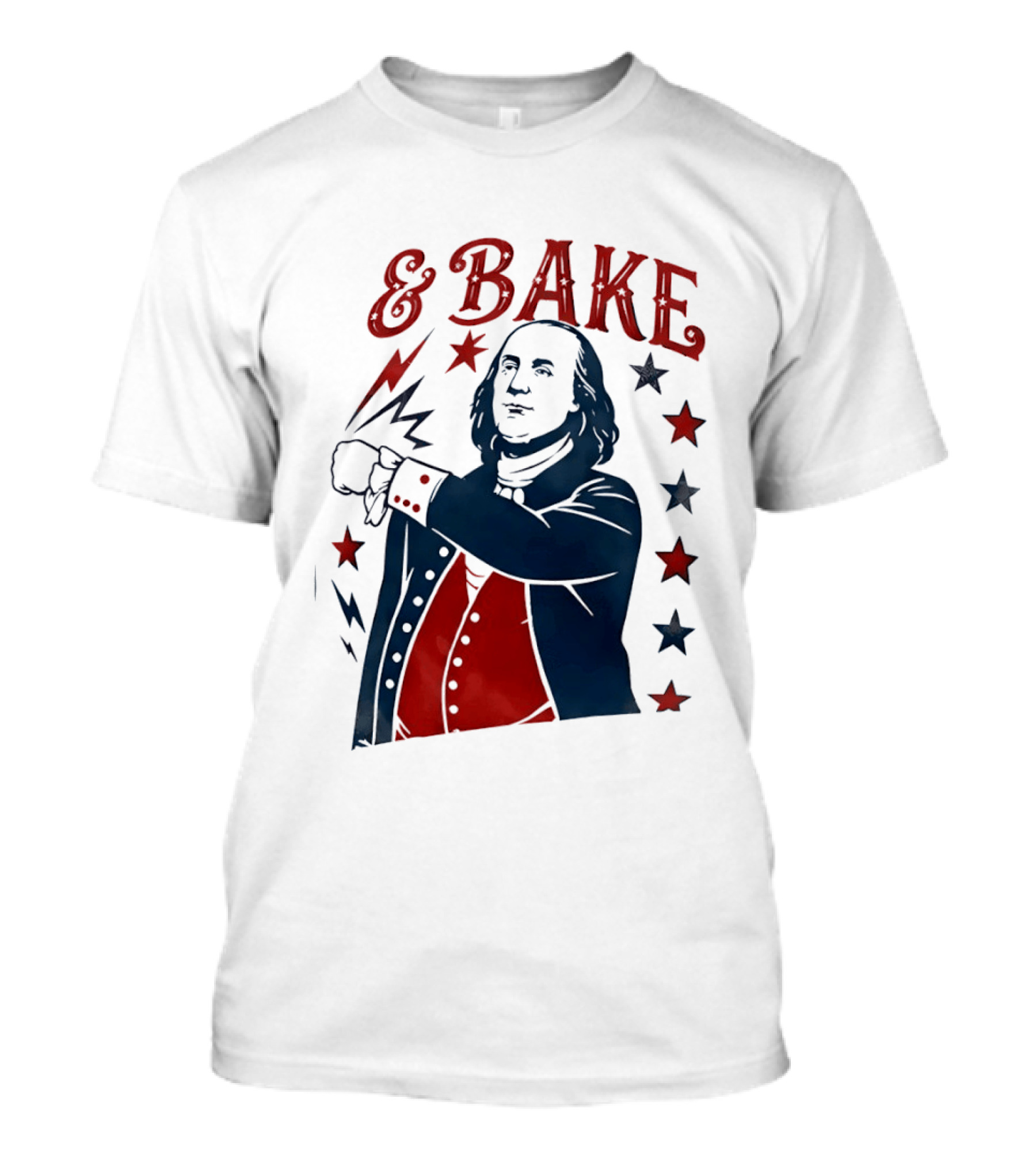 George Washington 4th Of July Bake American 250th Celebration T-Shirt