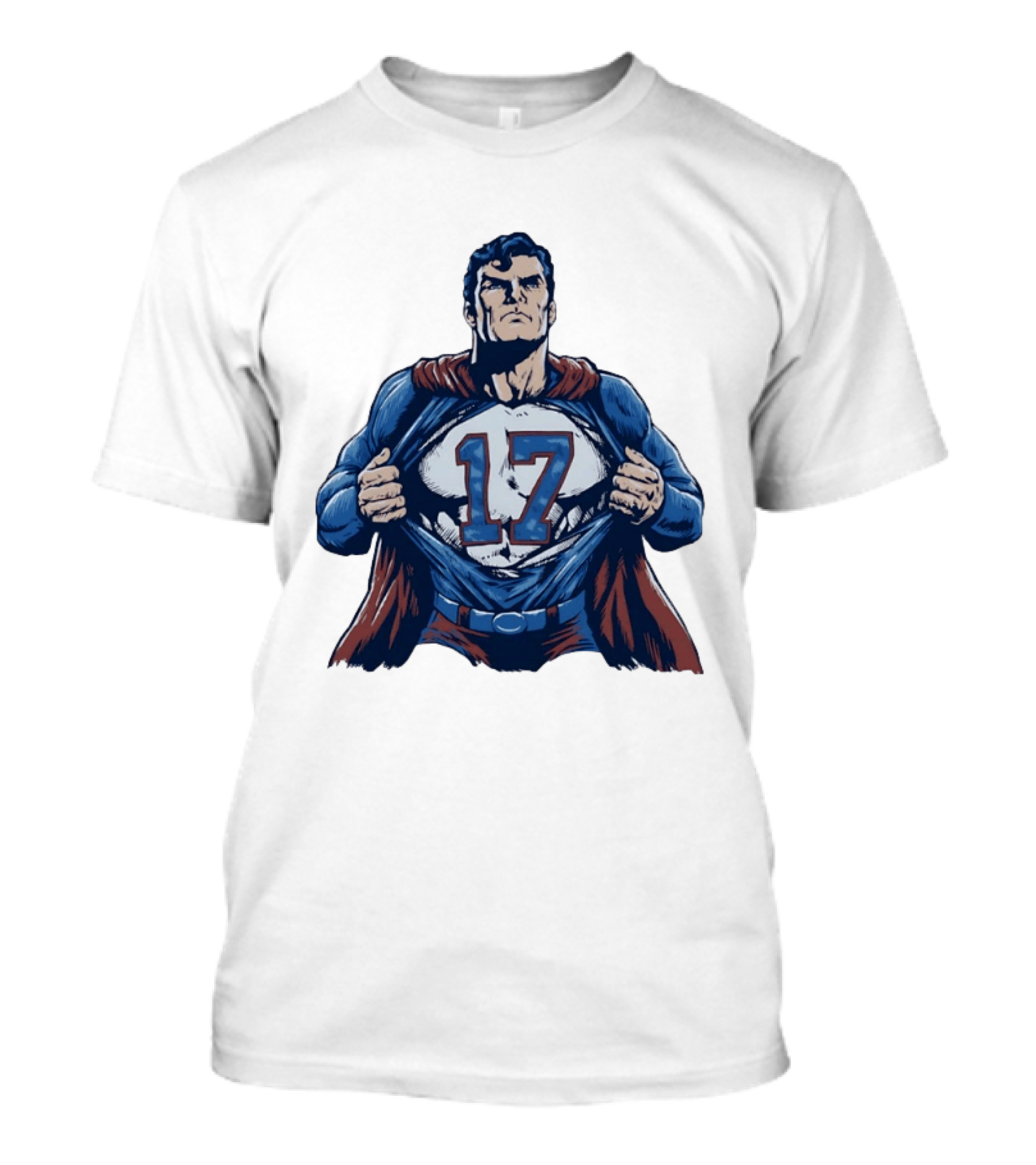 Superman Secret Identity 17 Josh Allen Buffalo Bills T-Shirt