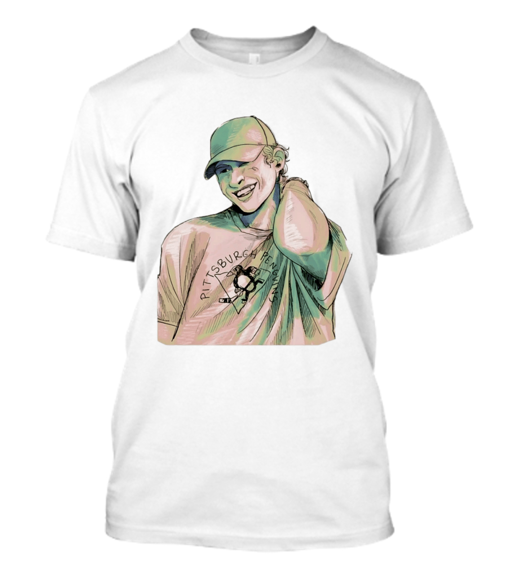 Sidney Crosby Pittsburgh Penguins Hockey Team Player T-Shirt